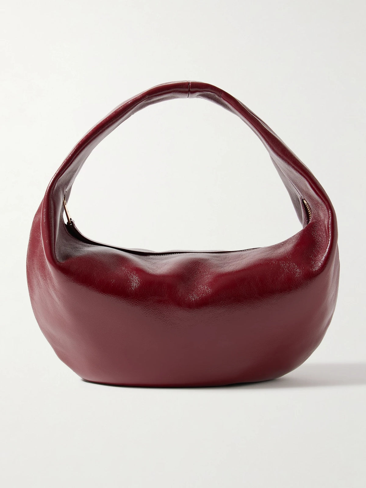 Olivia Medium Crinkled Patent-leather Tote