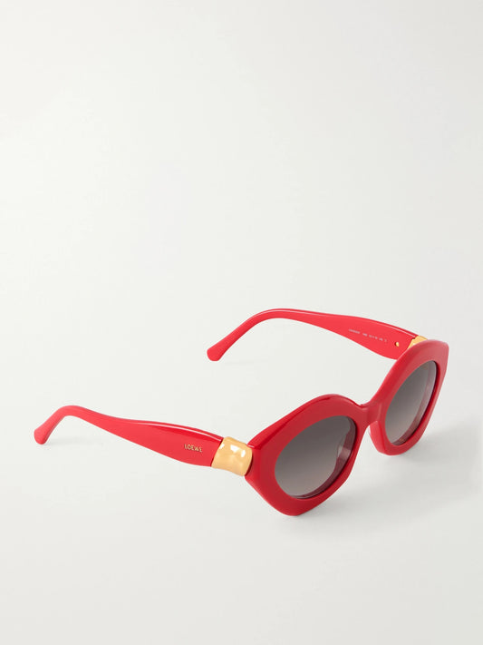 Loewe Coil Cat-eye Acetate Sunglasses