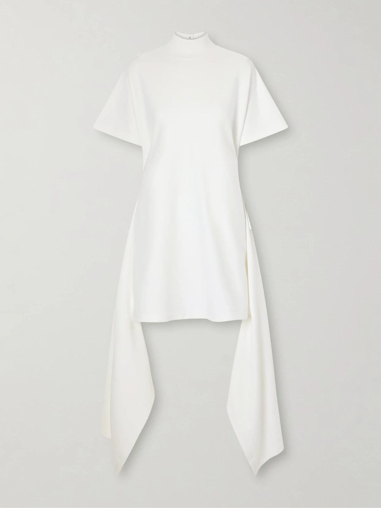 Image of Dresses. Product name - Cotton-blend Jersey Mini Dress in White colour by brand - Alaïa