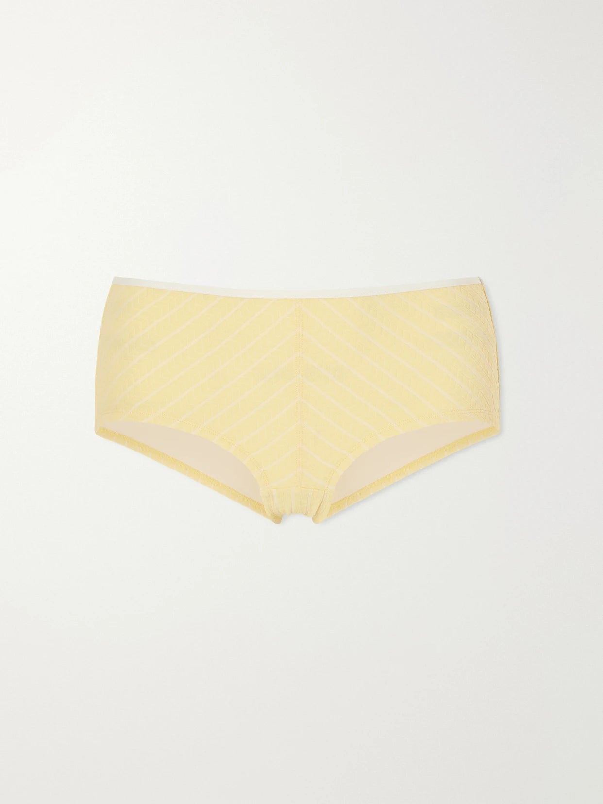Image of Swimwear. Product name - Aftersun Jacquard Bikini Bottoms in Yellow colour by brand - Eres