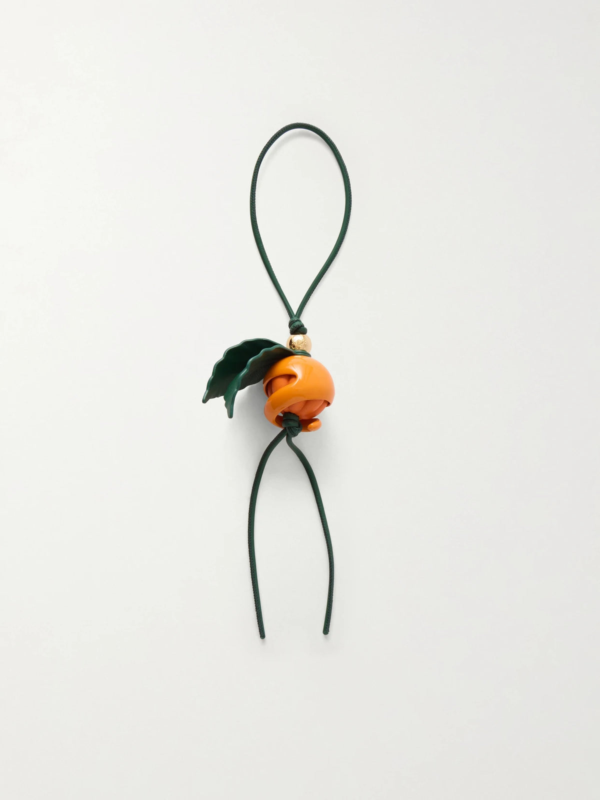Peeling Orange Leather Charm
