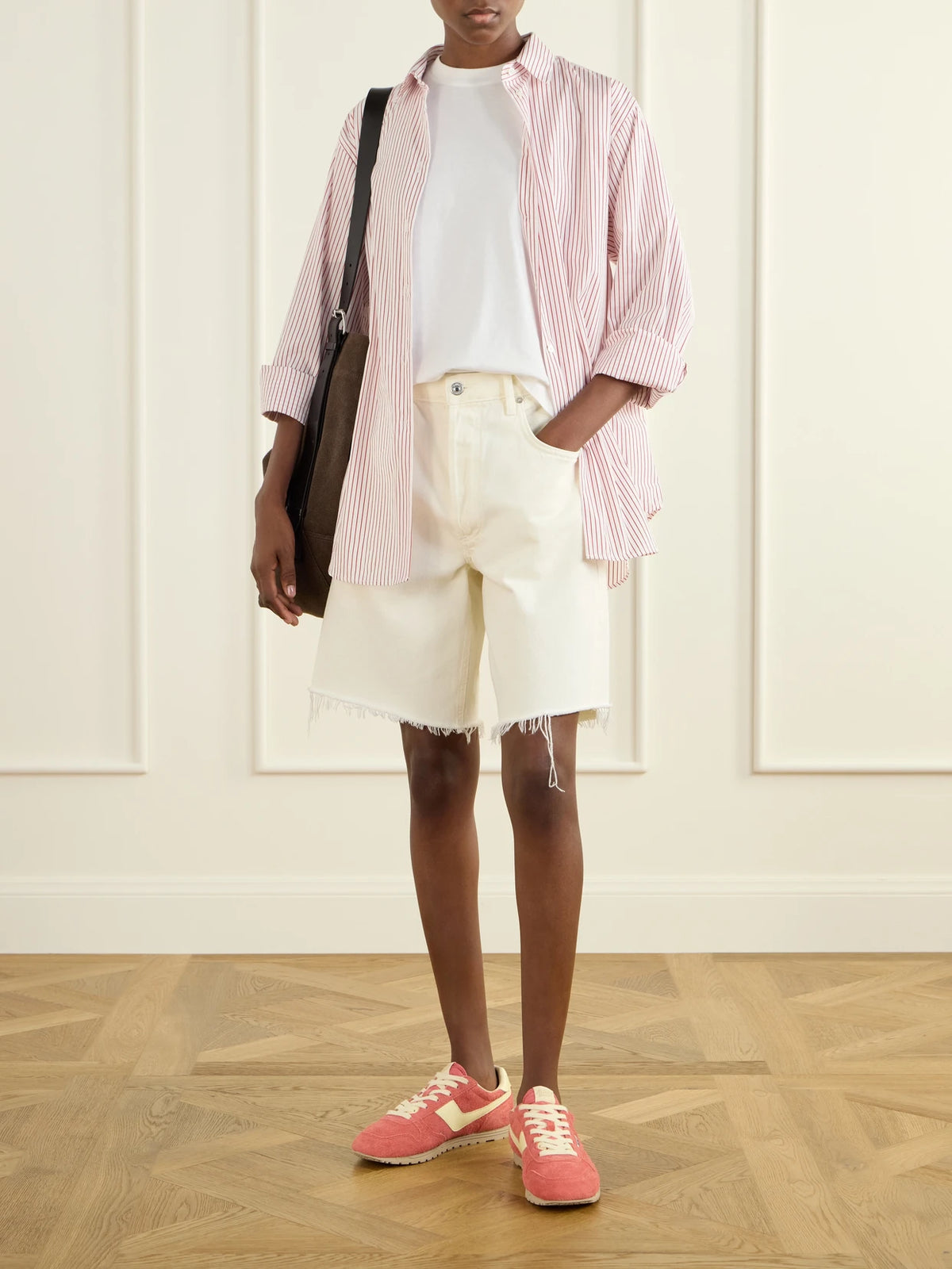 Image of Sneakers. Product name - Reelwind Suede-trimmed Shell Sneakers in Unknown colour by brand - Autry