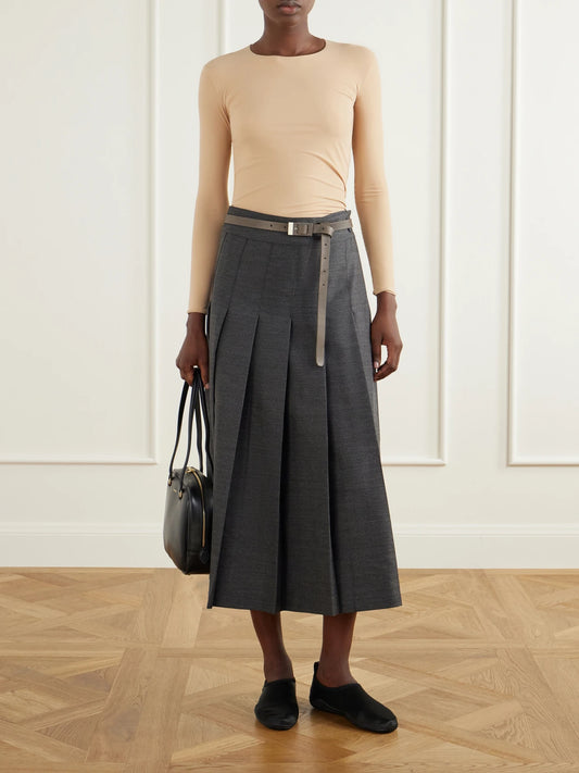 Image of Sleepwear & Loungewear. Product name - Stretch T-shirt in Beige colour by brand - Jil Sander