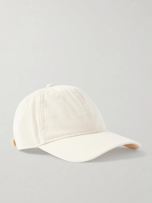 Embroidered Organic Cotton-twill Baseball Cap