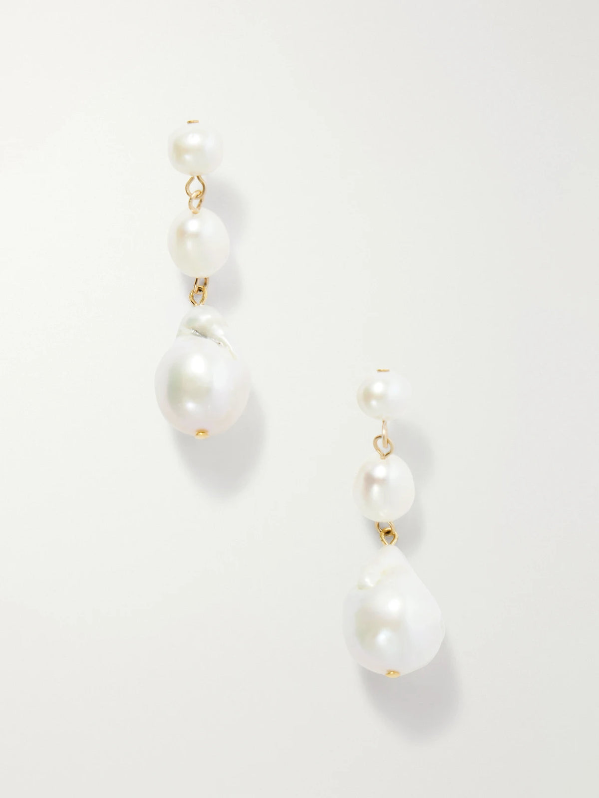 Amari Gold-tone Pearl Earrings