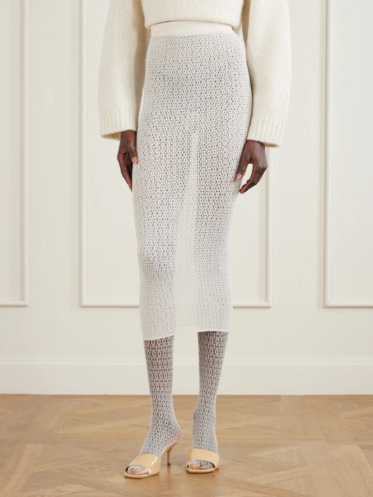 Daisy Stretch-econyl Midi Skirt