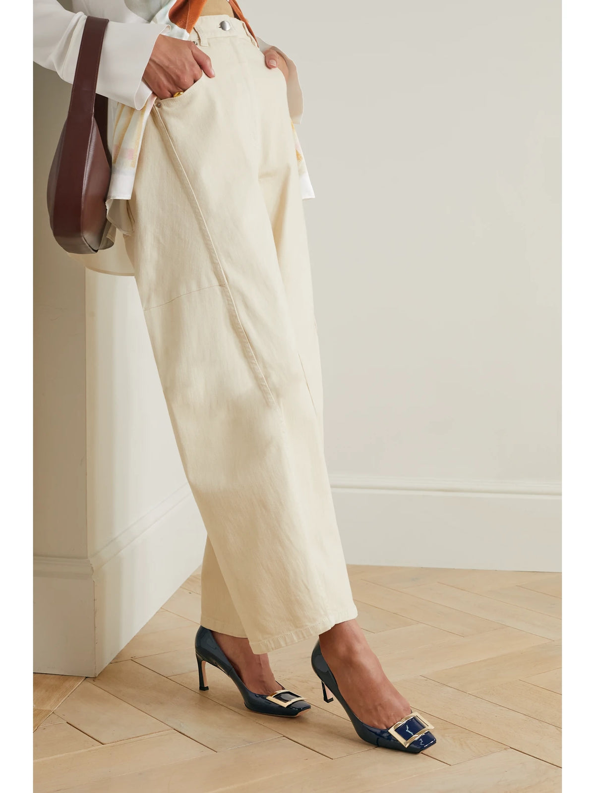 Belle Vivier Trompette 70 Buckled Patent-leather Pumps