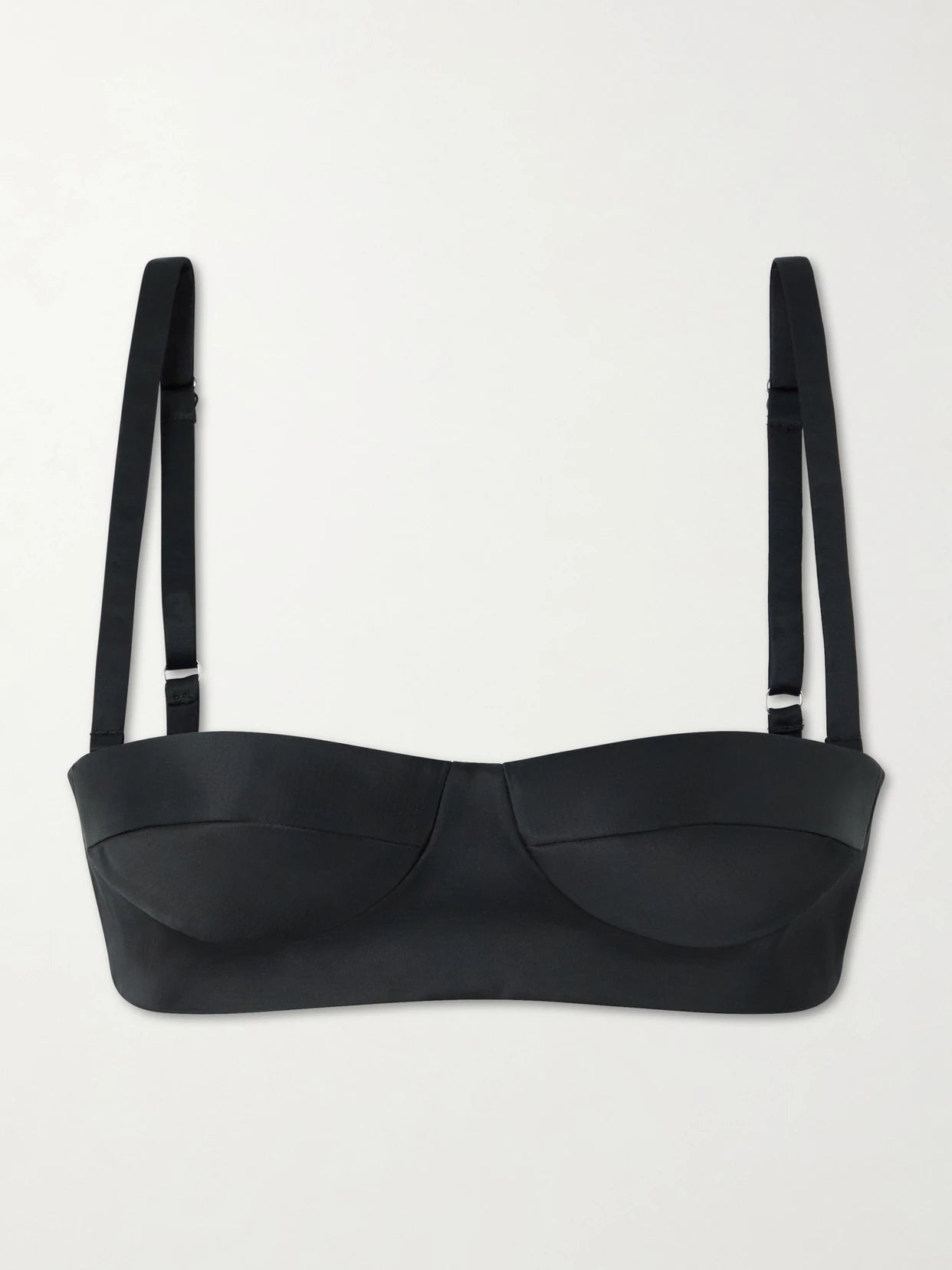 Selah Cotton-blend Satin Bralette