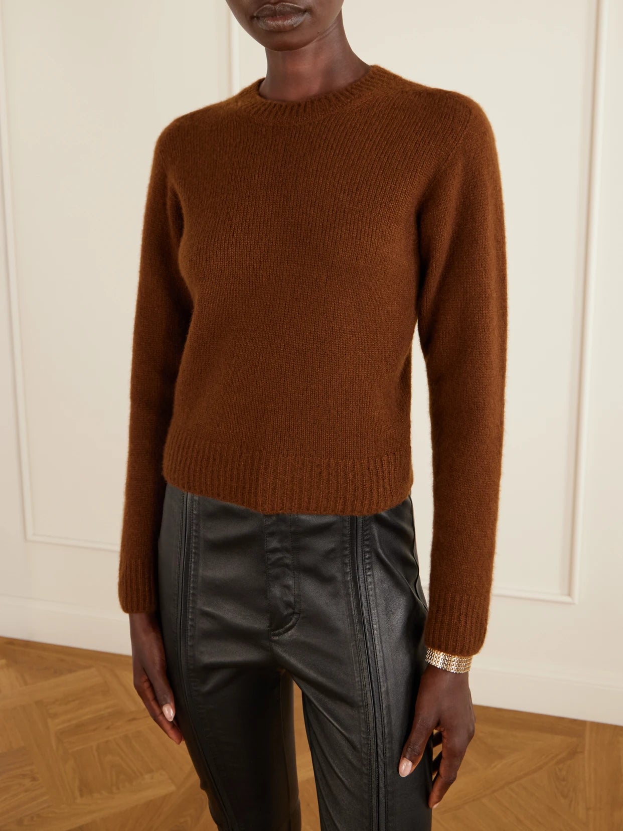 Cropped Cashmere And Silk-blend Sweater