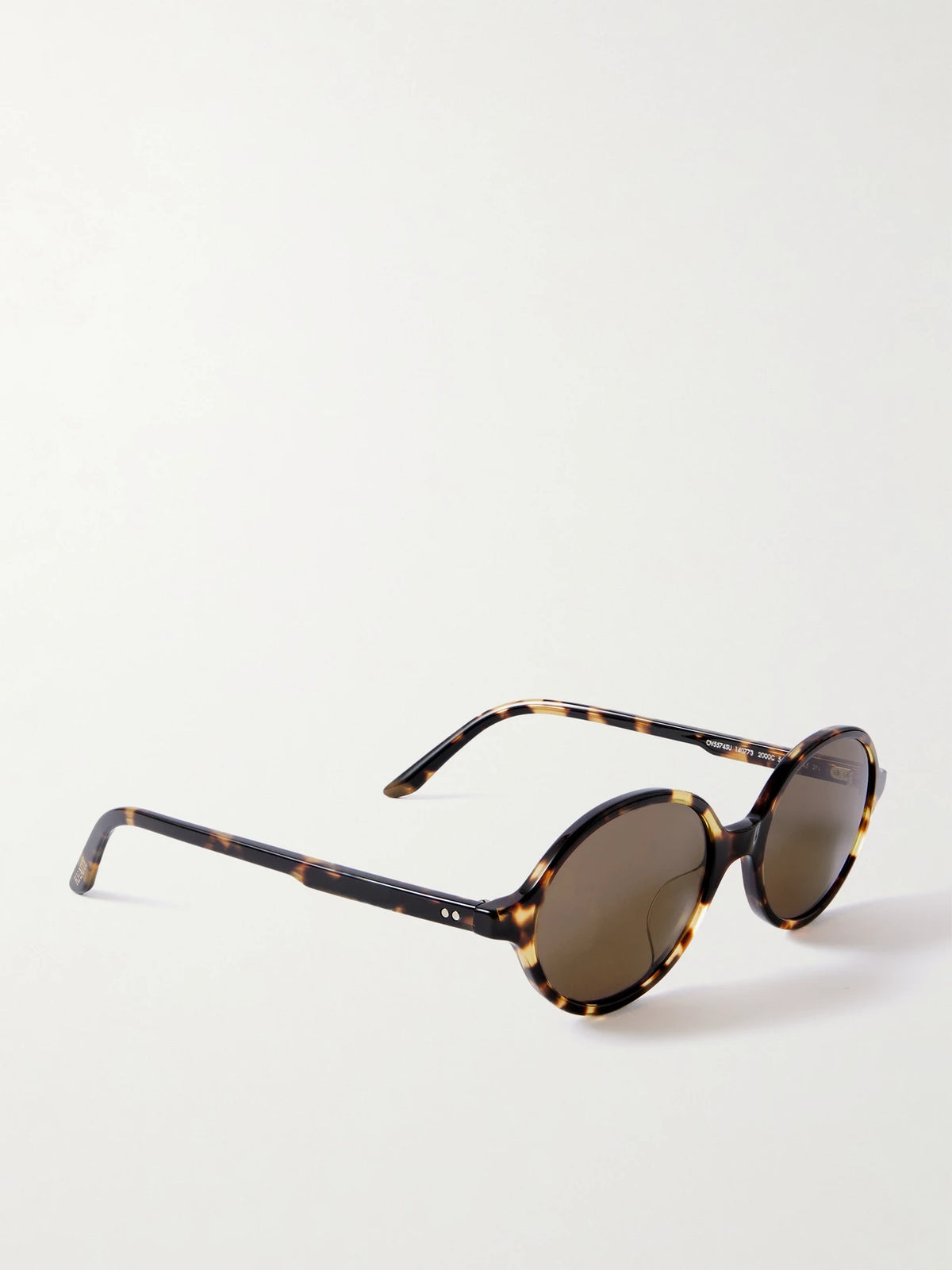+ Khaite 1989c Round-frame Tortoiseshell Acetate Sunglasses