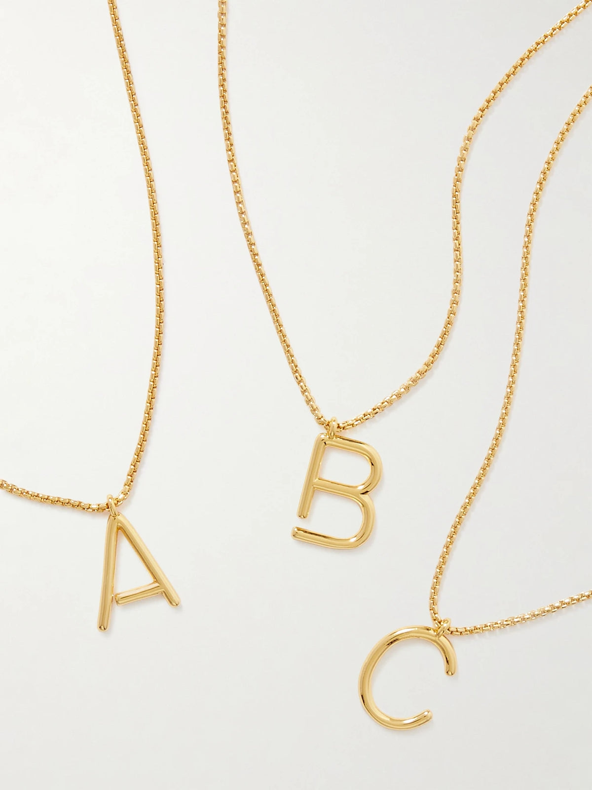 Initial Reaction Gold-tone Necklace