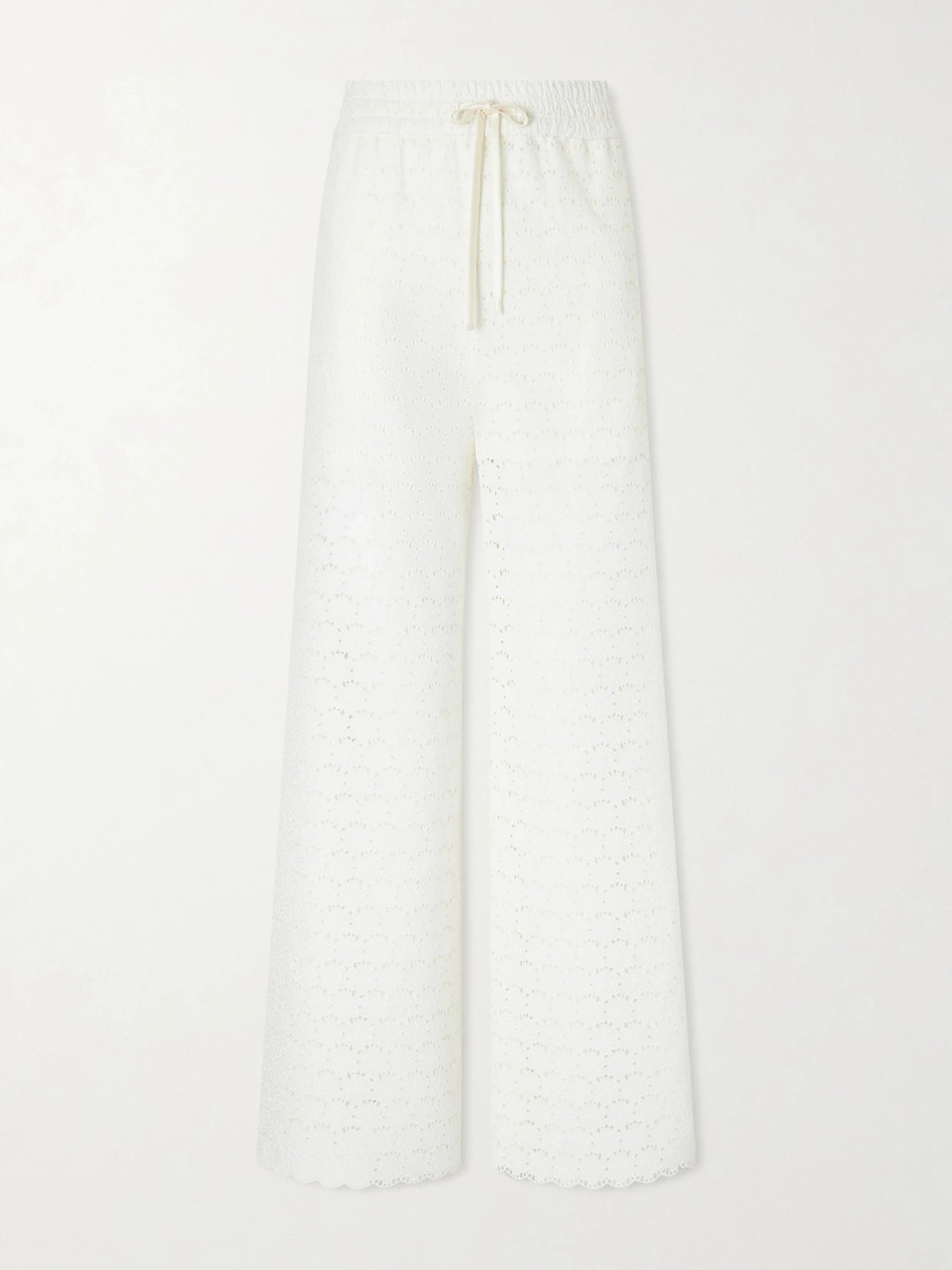 Mossi Broderie Anglaise Cotton Straight-leg Pants