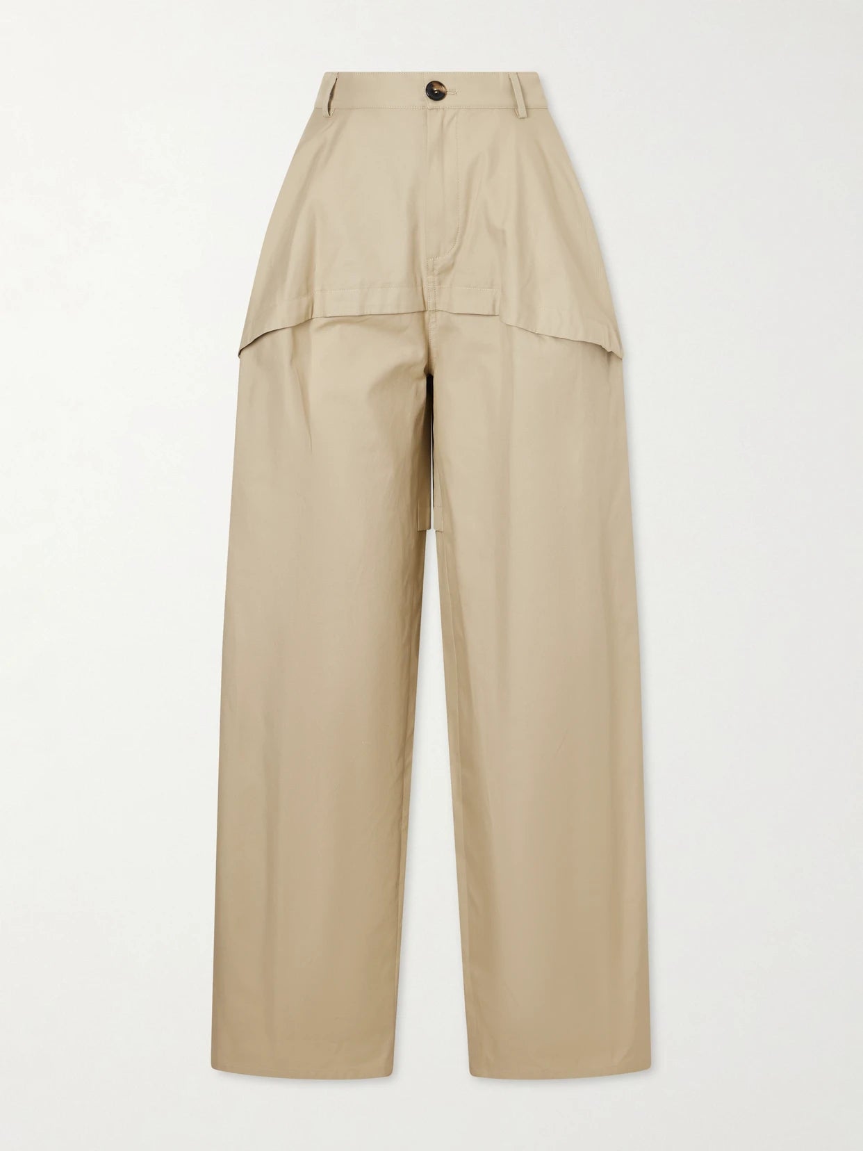 + Paula's Ibiza Paneled Cotton Gabardine Wide-leg Pants