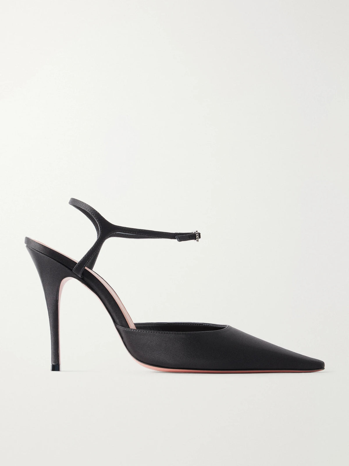 Amina Muaddi Carolyn 100 Mary Jane Satin Pumps