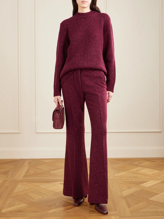Gabriela Hearst Leonora Small Crochet And Suede-trimmed Leather Shoulder Bag