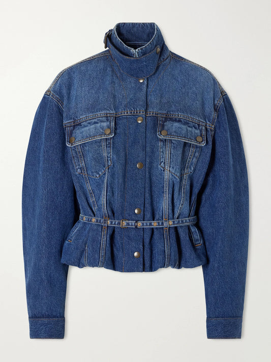 Dries Van Noten Belted Denim Jacket