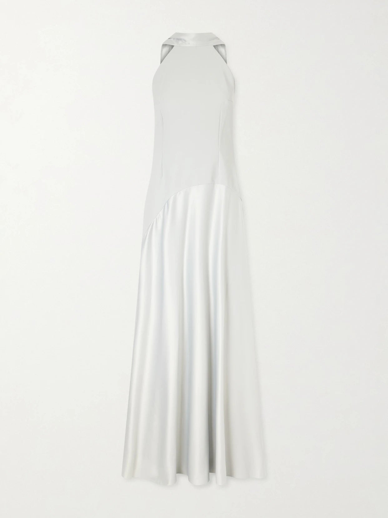Cece Cape-effect Crepe And Satin Gown