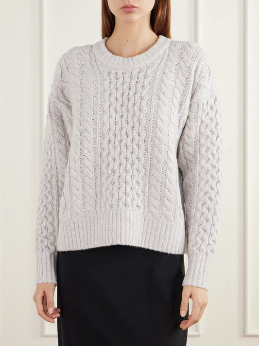 Maria McManus Cable-knit Wool And Cashmere-blend Sweater