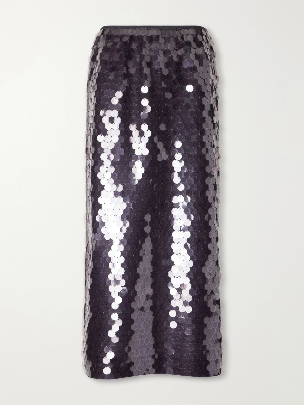 Tibi Sequined Organza Midi Skirt