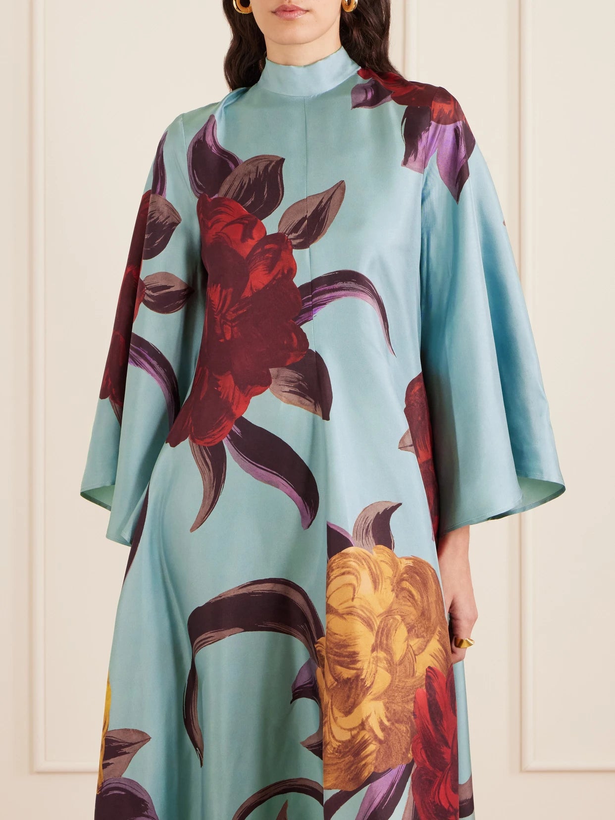 Magnifico Printed Silk Maxi Dress