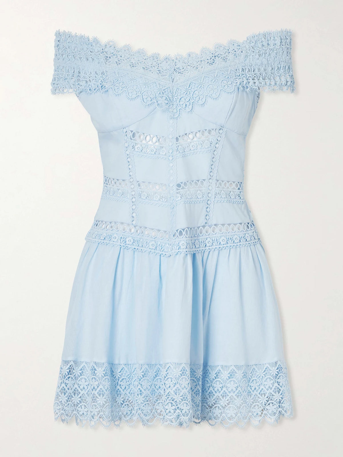 Eliane Cotton-blend Mini Dress