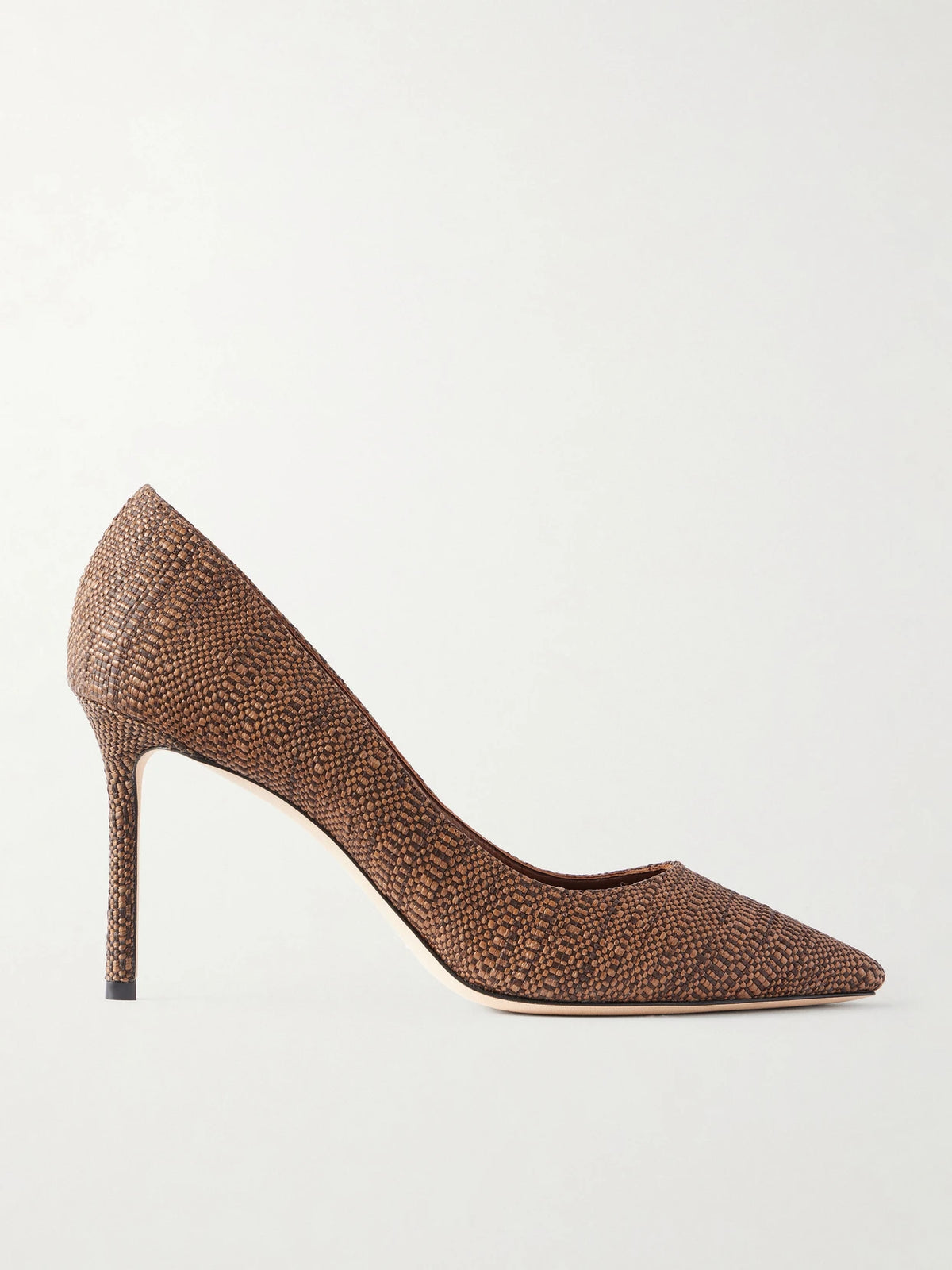 Romy 85 Raffia Pumps