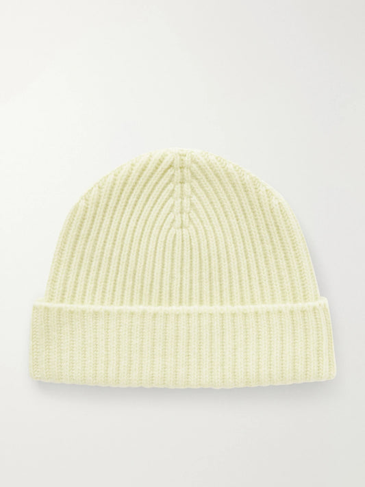 Johnstons of Elgin Lovat Ribbed Cashmere Beanie