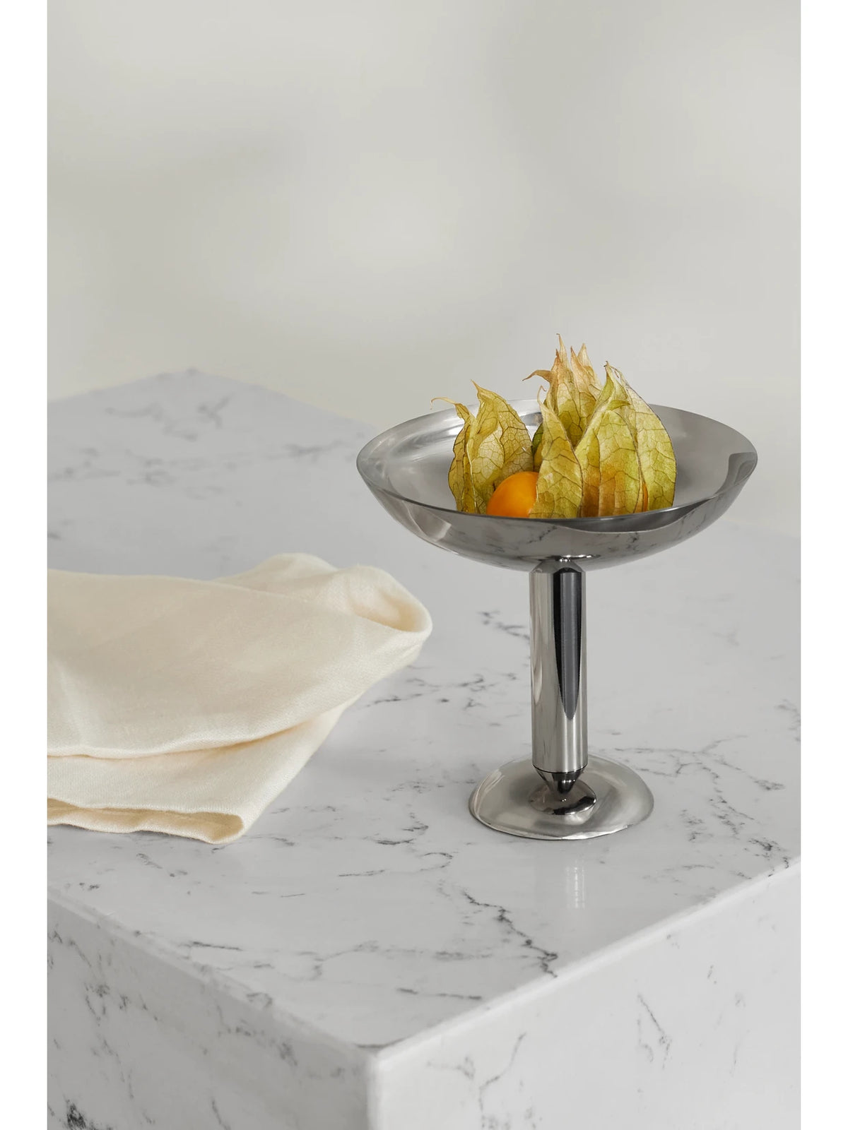 Image of Tableware. Product name - Polished Stainless Steel Champagne Coupe in Silver colour by brand - LOUISE ROE