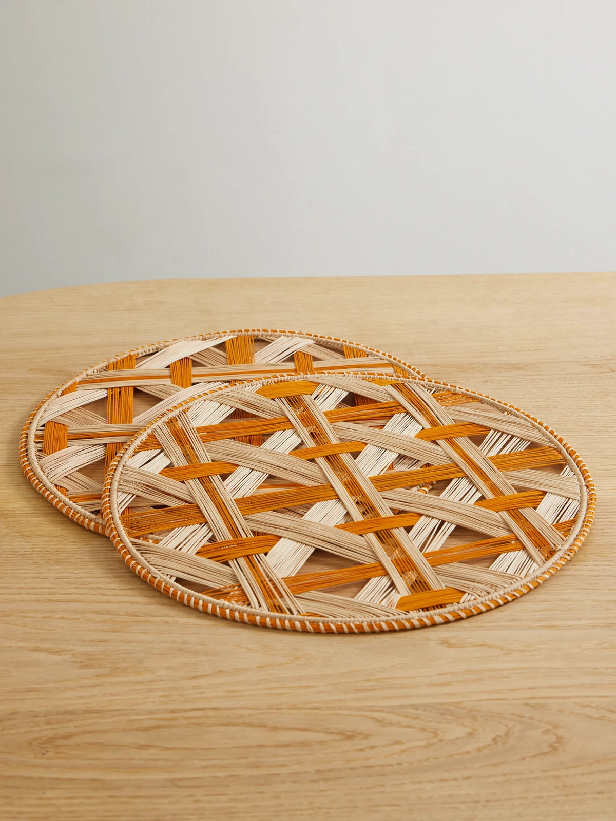 Set Of Two Straw Placemats