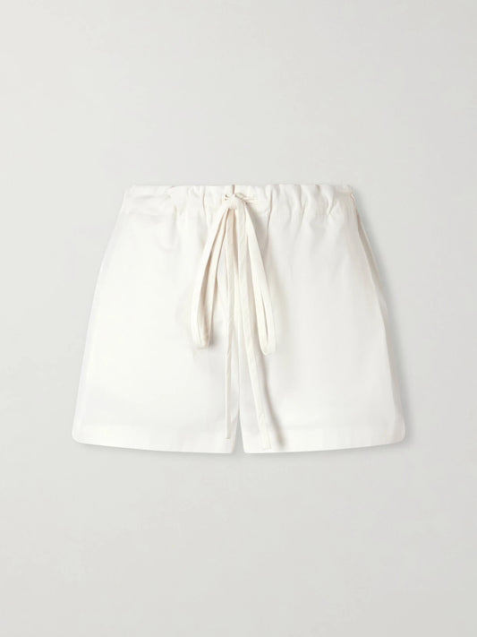 Robbie Cotton And Silk-blend Shorts