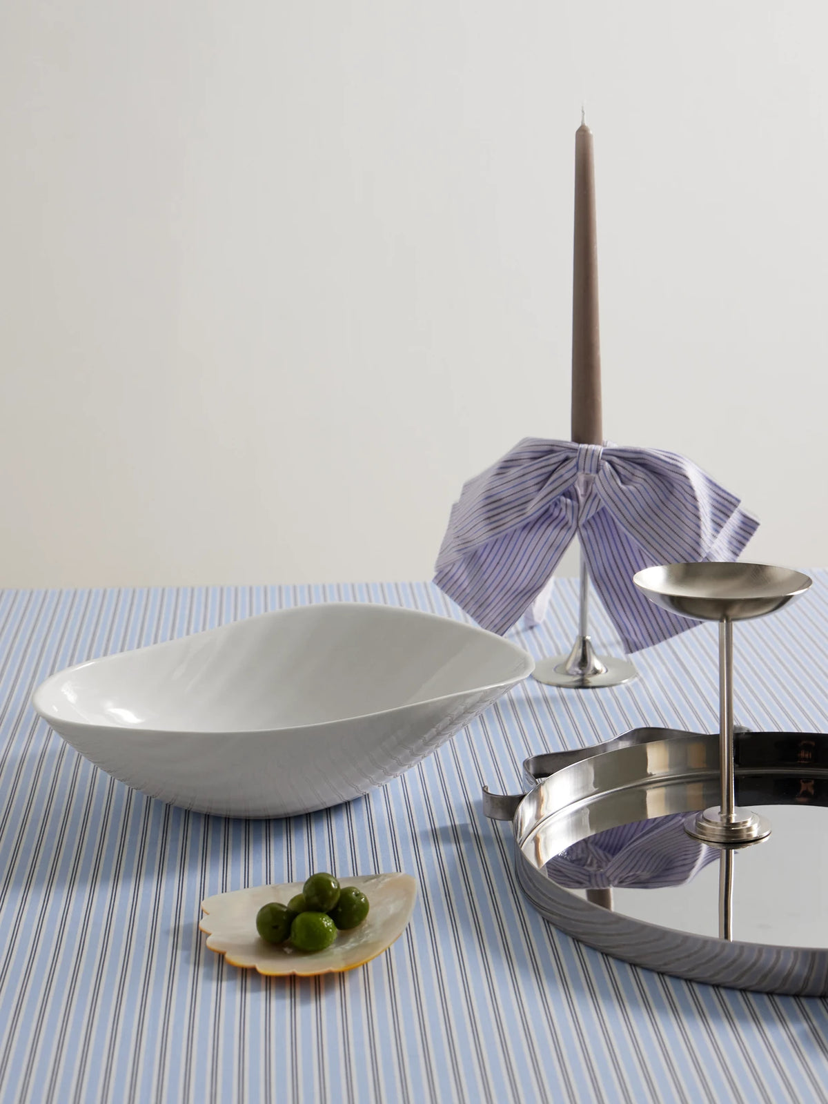 Image of Tableware. Product name - Sadaf Large Porcelain Bowl in Off-white colour by brand - Gohar World