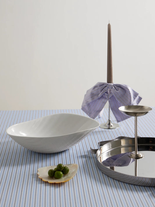 Image of Tableware. Product name - Sadaf Large Porcelain Bowl in Off-white colour by brand - Gohar World
