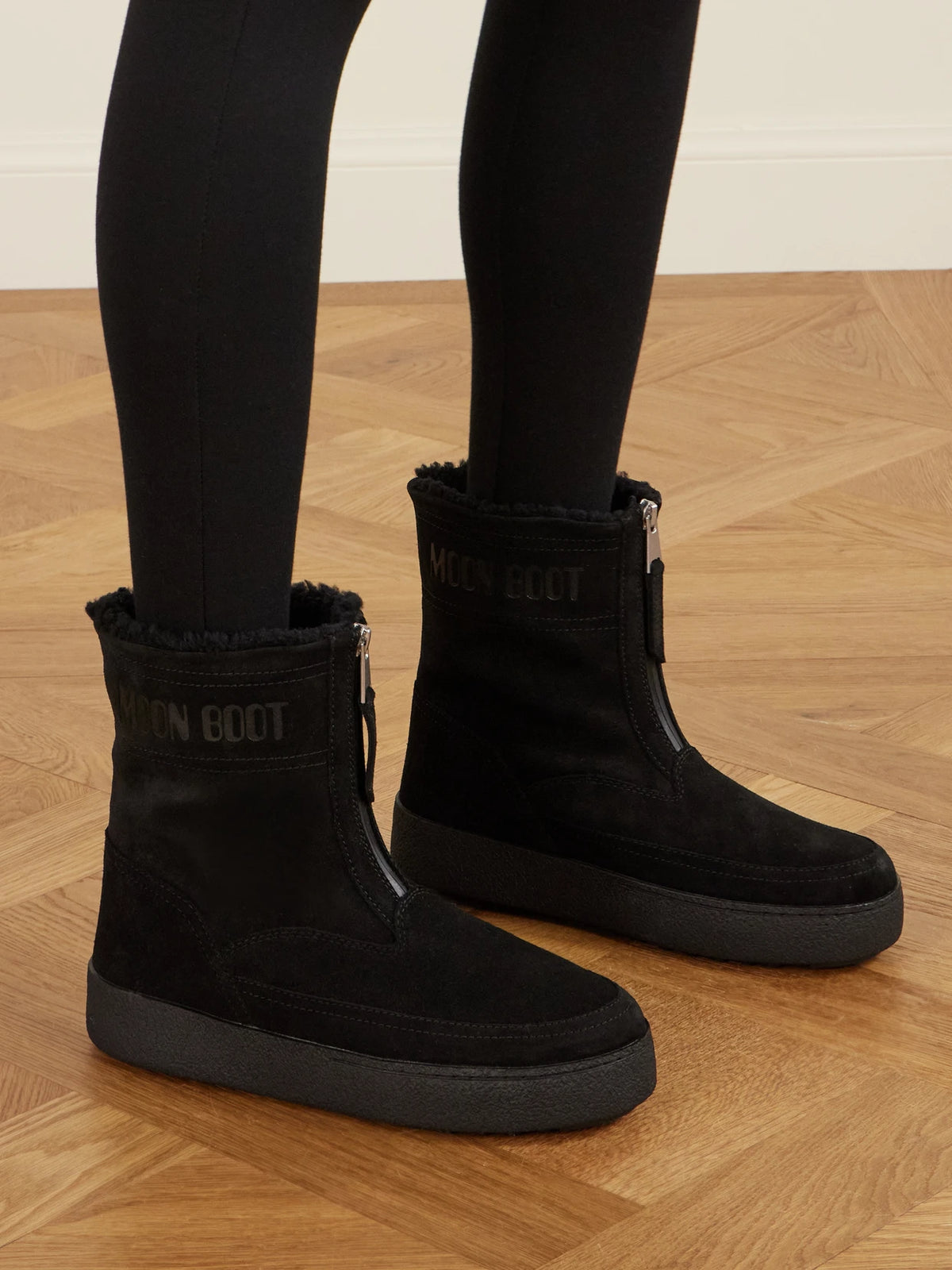 Lara Suede And Shearling Ankle Boots