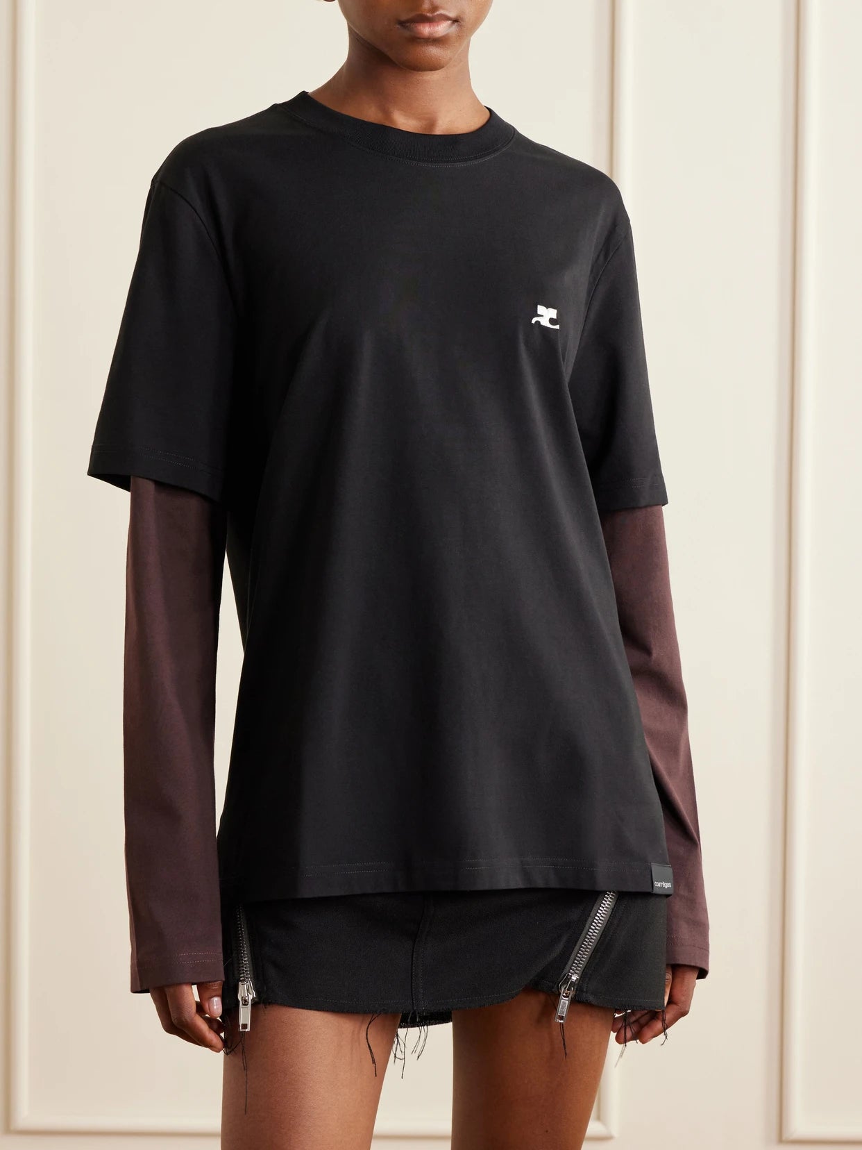 Logo-embroidered Cotton-jersey T-shirt