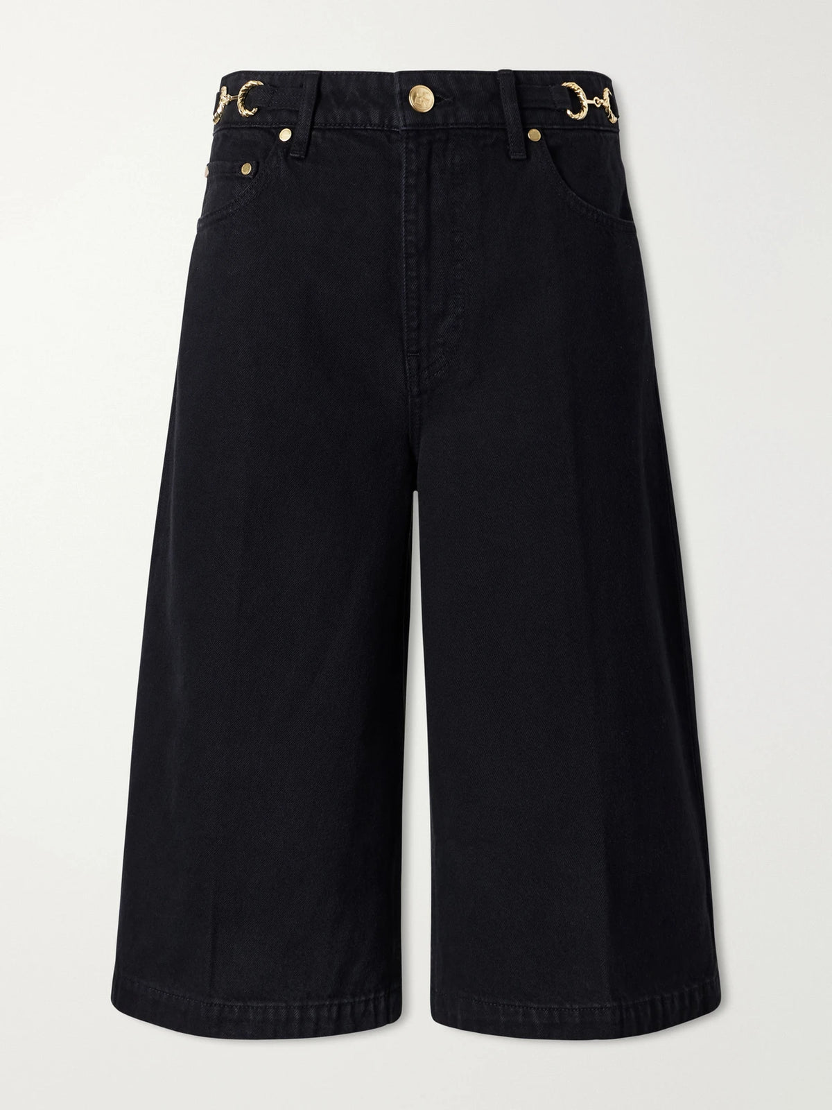 Ulla Johnson The Rowan Embellished Denim Shorts