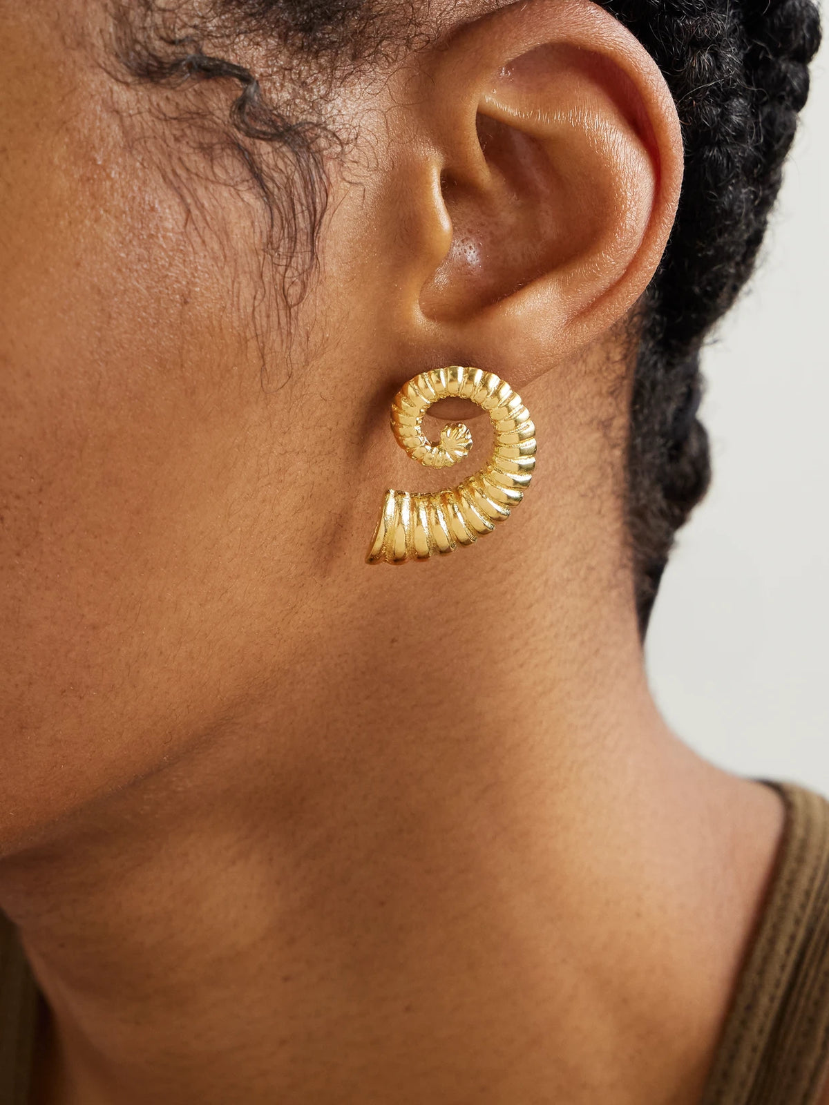 Image of Earrings. Product name - 1989 Gold-plated Earrings in Multi colour by brand - YSSO