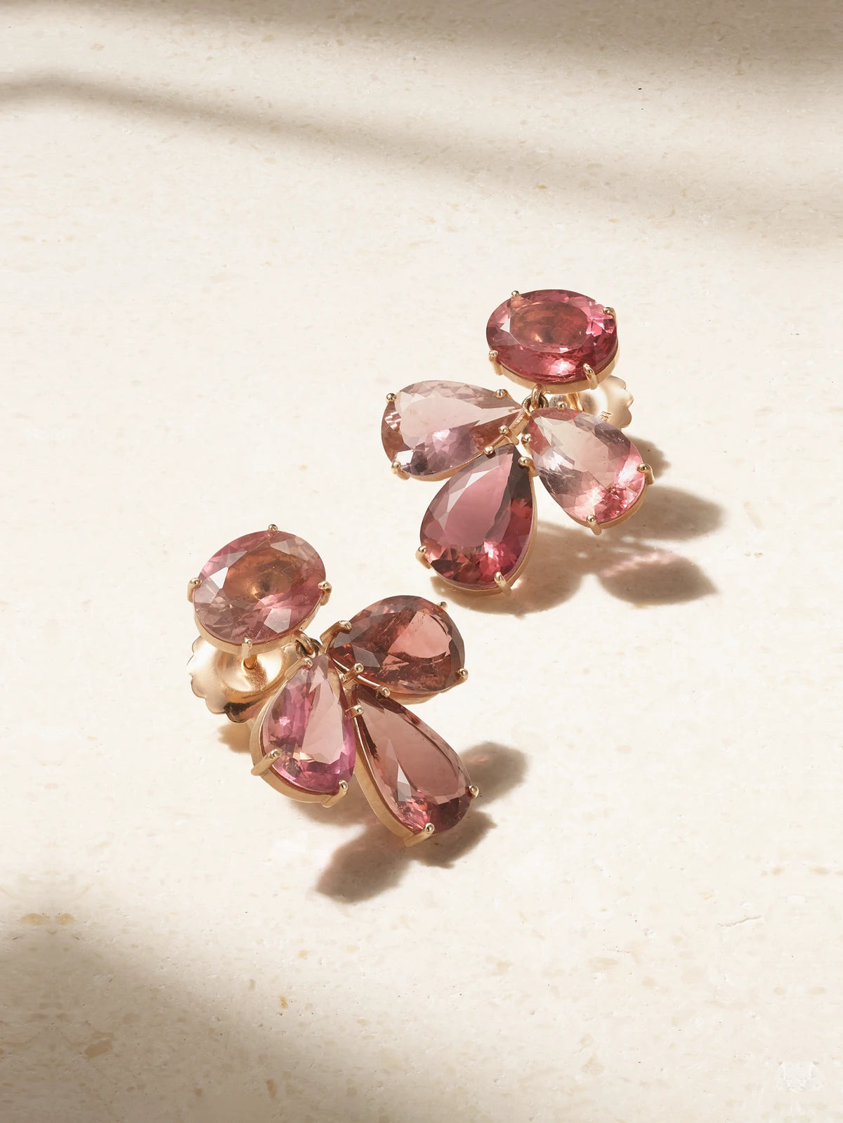 Gemmy Gem 18-karat Rose Gold Tourmaline Earrings