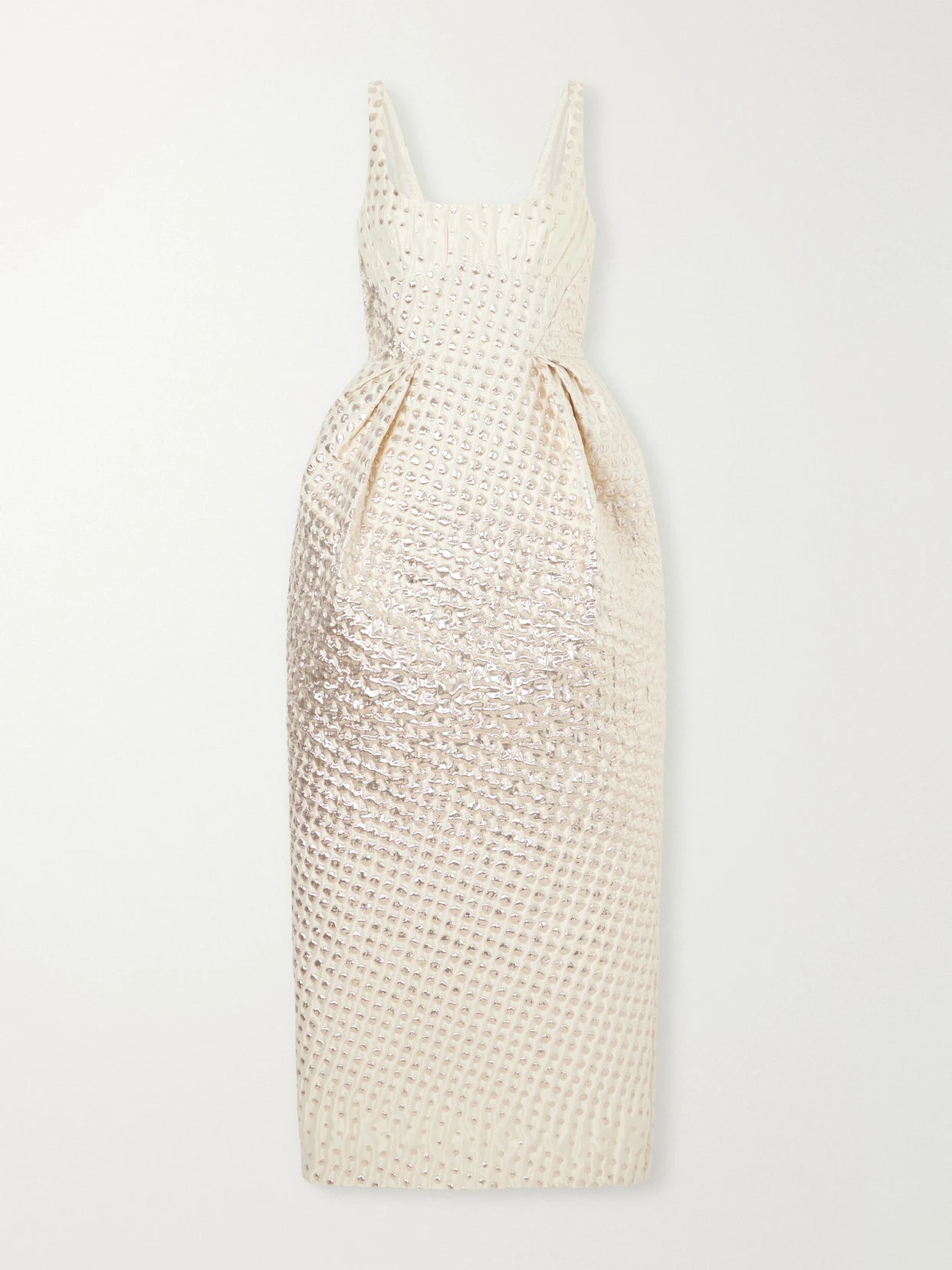 Metallic Jacquard-woven Gown