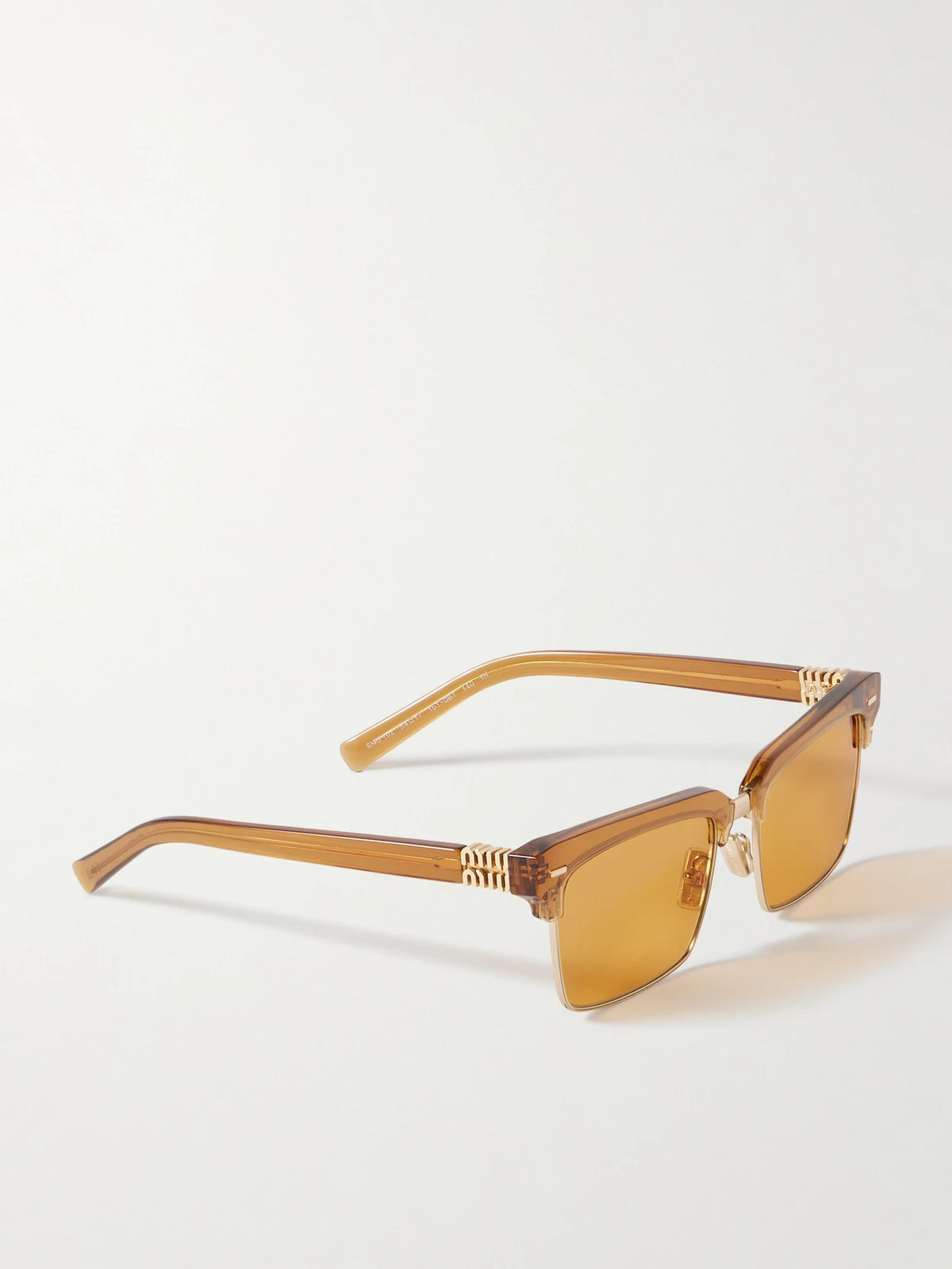 Square-frame Acetate And Gold-tone Sunglasses