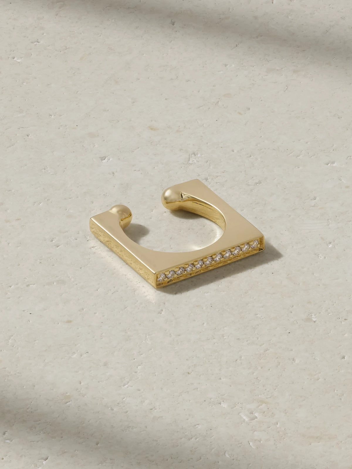 Mizuki 14-karat Gold Diamond Ear Cuff