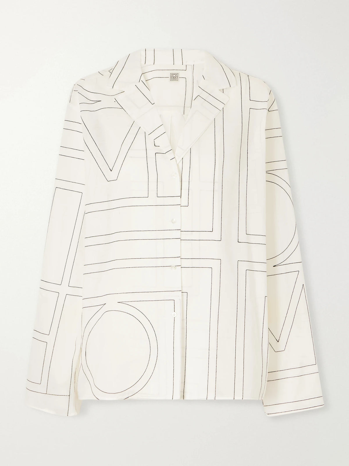 Embroidered Organic Cotton And Lyocell-blend Shirt