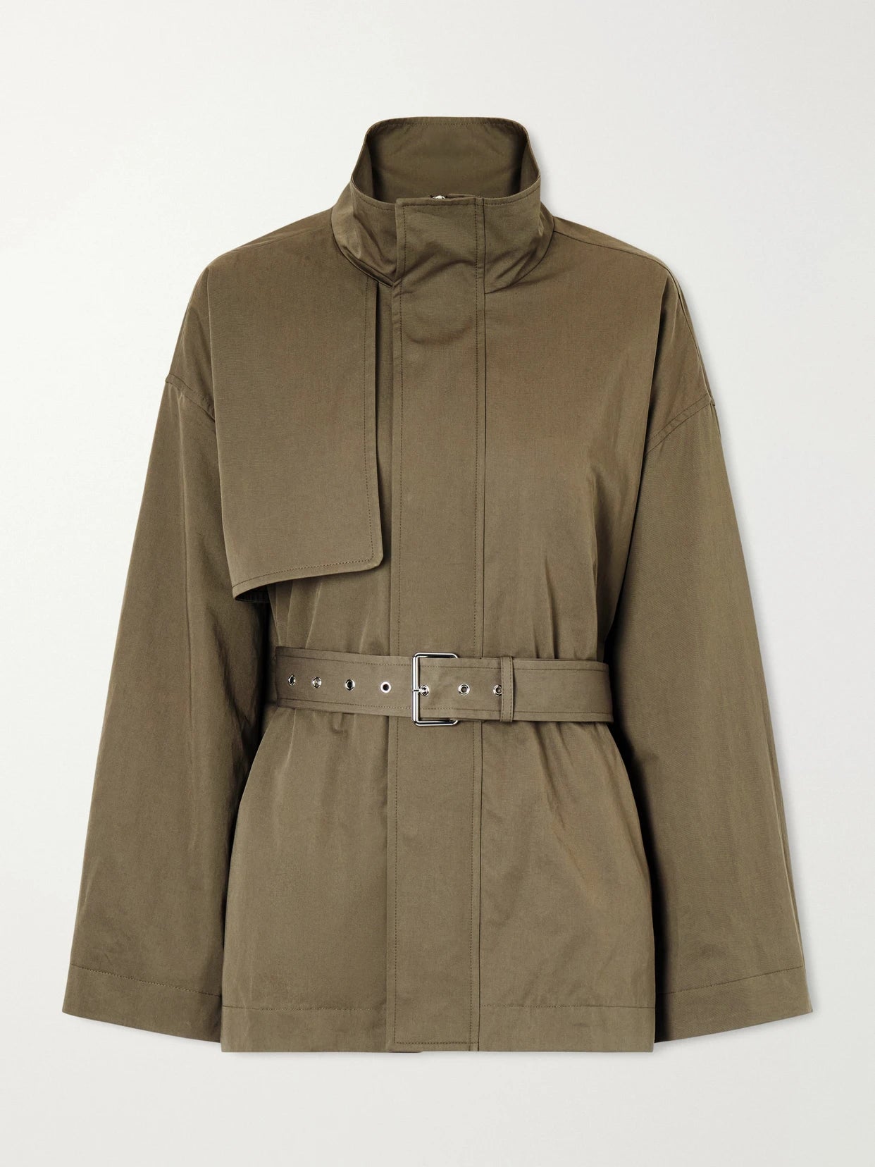 The Short Field Belted Cotton-twill Jacket