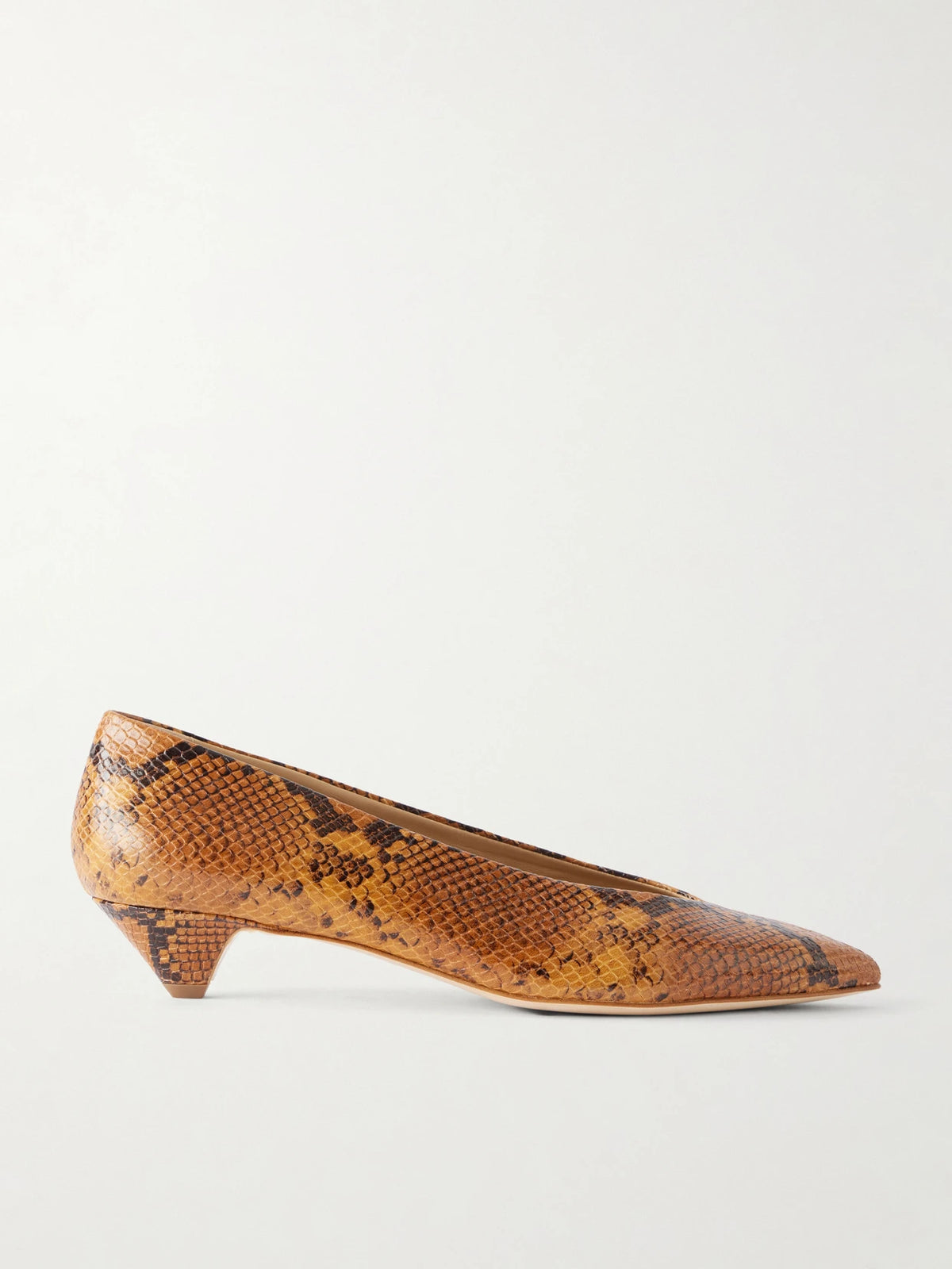 Jamie Haller The Trap 35 Snake-effect Leather Pumps