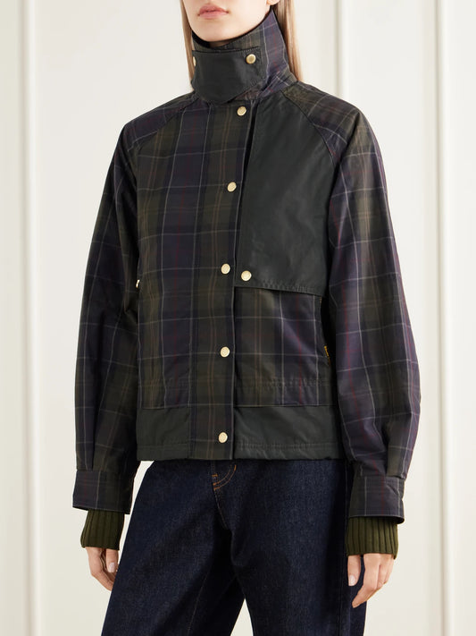Barbour Truro Checked Corduroy-trimmed Cotton-canvas Jacket