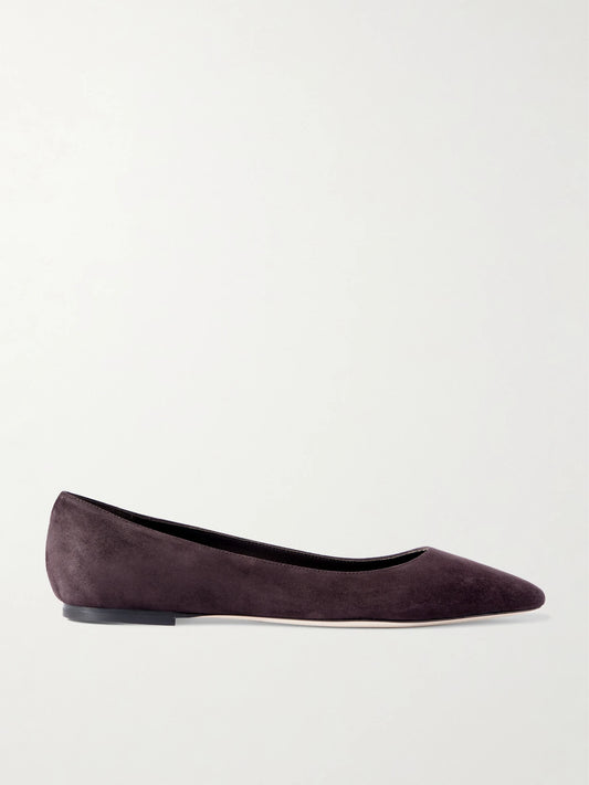 Romy Suede Point-toe Flats