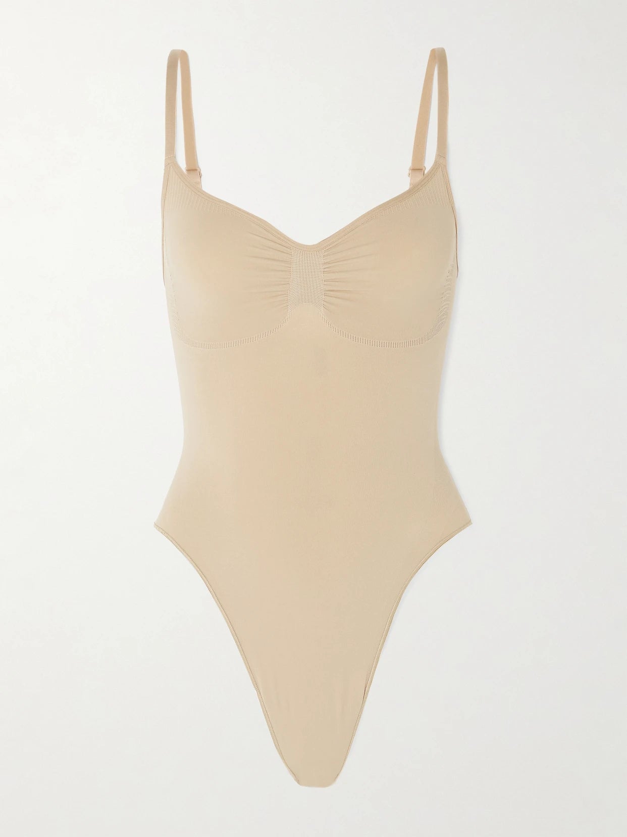 Seamless Sculpt Thong Bodysuit - Clay