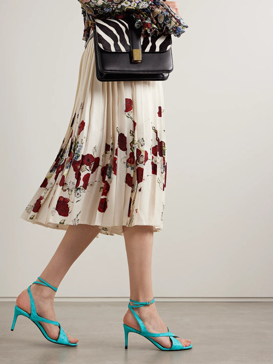 Liria Ostrich Sandals