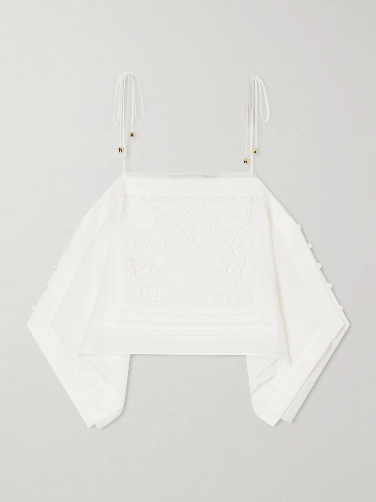 Embroidered Ramie Top