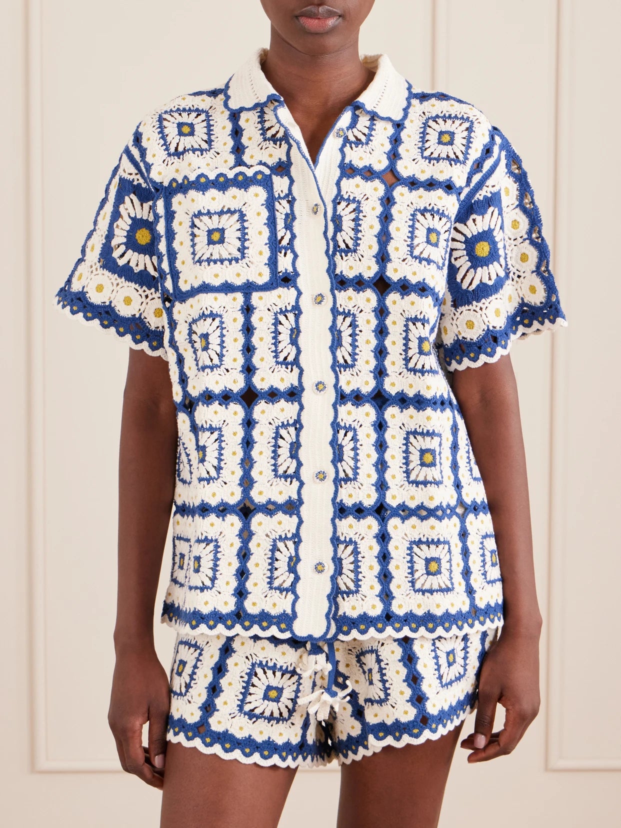Dolly Crochet Cotton Shirt