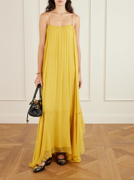 Image of Flats. Product name - Susanna Studded Leather Mary Jane Pumps in Black colour by brand - Chloé